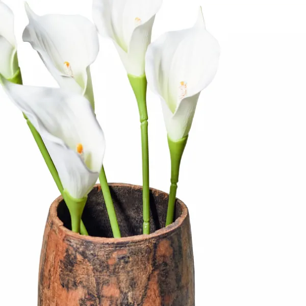 Faux Stem Calla Cream And Green