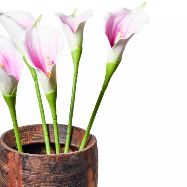 Faux Stem Calla Cream And Lilac White