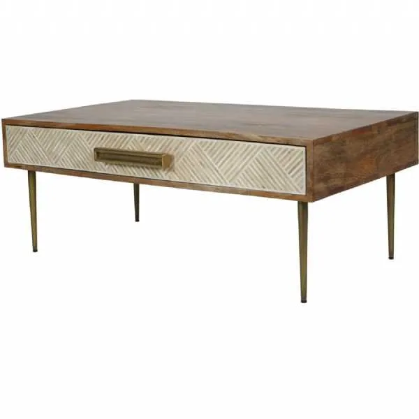 Linden Bone and Mango wood Coffee Table