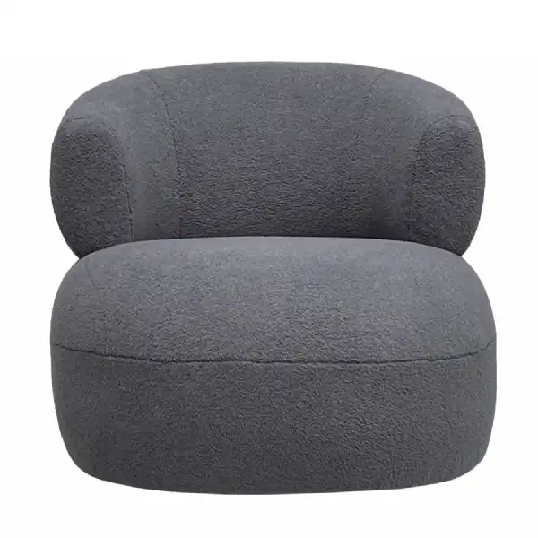 Luna Occasional Chair in Boucle Grey