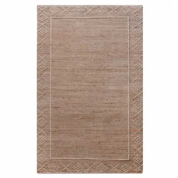 Templin Hand Woven Natural And Ivory 160x230cm Jute and Wool Rug