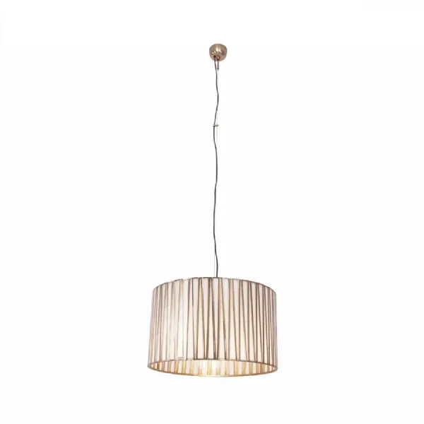 Burgh Opaque Glass Drum Pendant 50x30cm