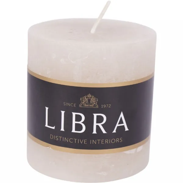 Natural Rustica Pillar Candle 7x7cm Ivory