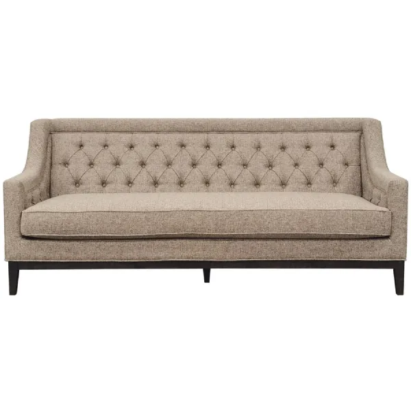 Theodore Buttoned Sofa Dark Taupe