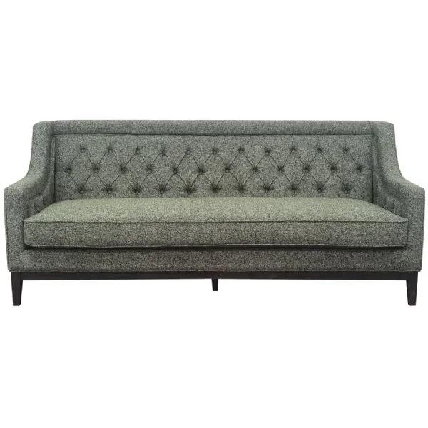 Theodore Buttoned Sofa Forest Green