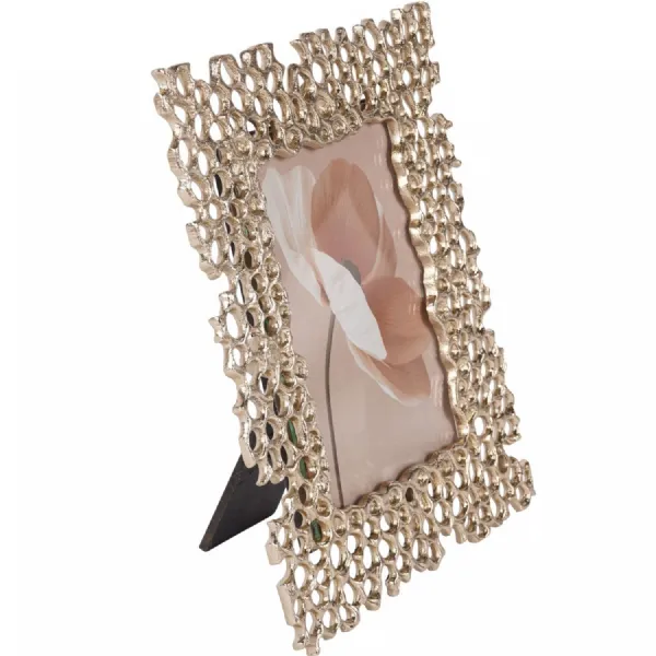 Miel Cast Aluminium Photo Frame 5x7 Gold
