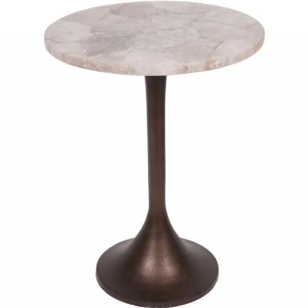 Bosworth Smokey Quartz Side Table 42cm
