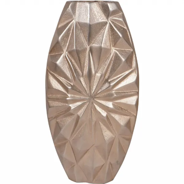 Hatton Cast Aluminium Vase 32cm Gold