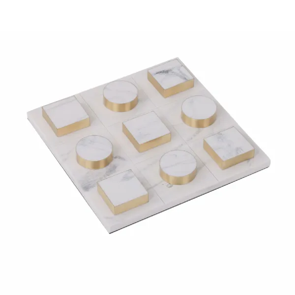 Jenkin White and Brass Noughts and Crosses Game