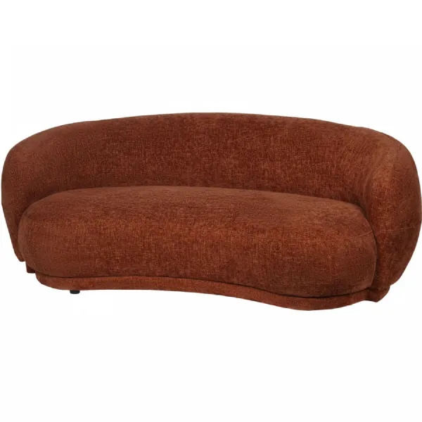 Waverley Curved Mini Sofa Terracotta