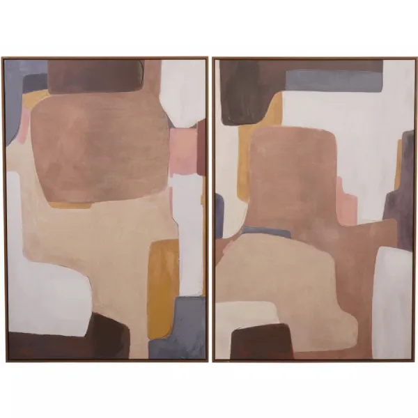 Modern Abstract Wall Art Set of Two