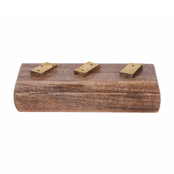 Pryce Mango Wood Domino Game Brown