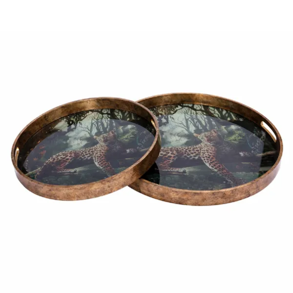 Lounging Leopard S 2 Trays
