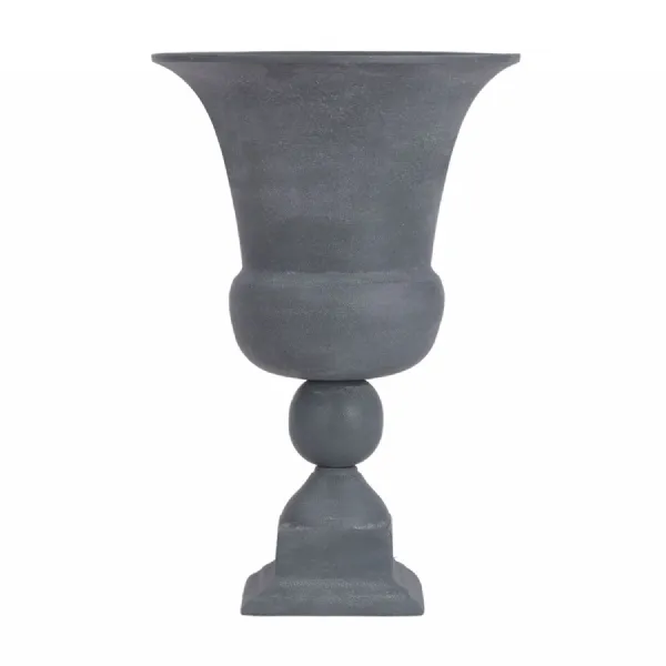 Van Dyk Tall Grey Stonewash Urn Medium