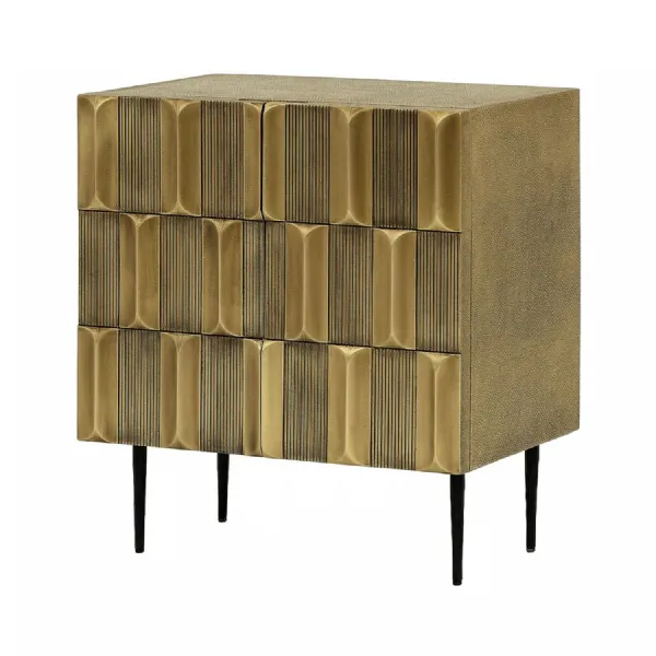 Verano Brass 2 Door Cabinet Antique Brass