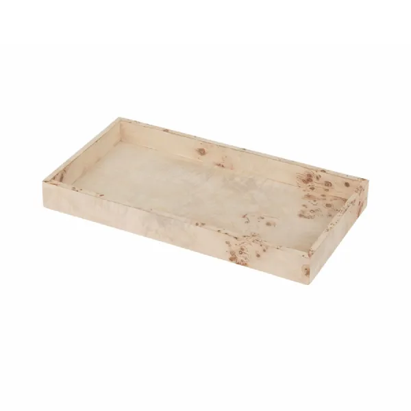 Burl Rectangular Tray Natural