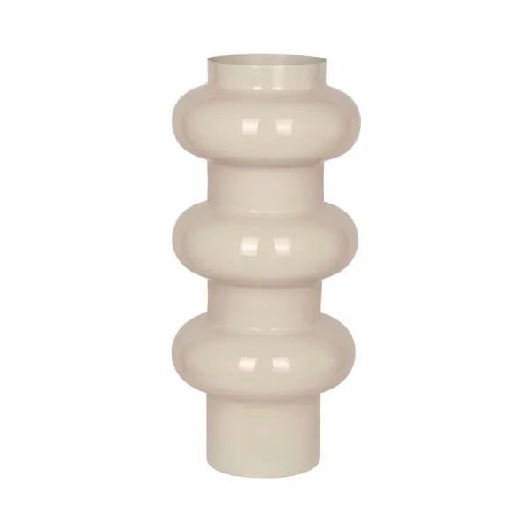 Ovolo Enamel Iron Vase Large Cream