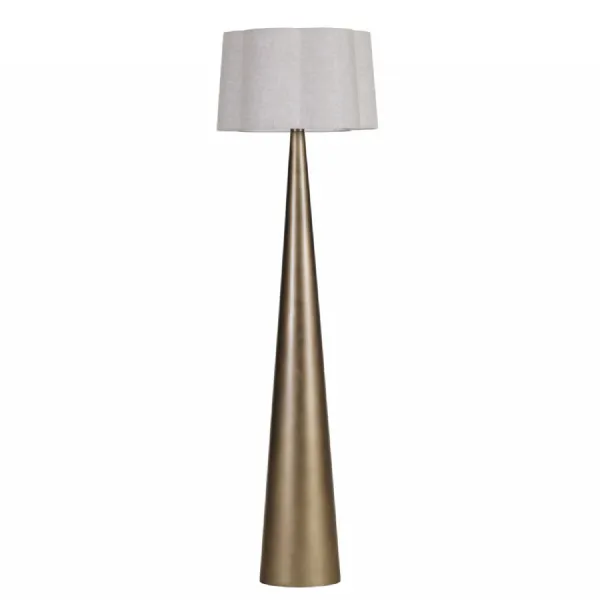 Southbourne Smoked Gold Floor Lamp 170cm Bronze, Gold