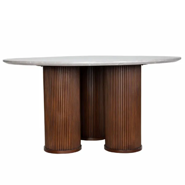 Whitwell Round Dining Table Brown, Grey