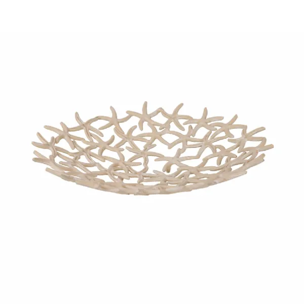 Seaside Starfish Beige Stonewash Shallow Bowl