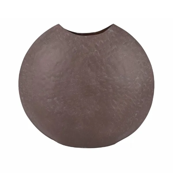 Samui Brown Stonewash Moon Vase