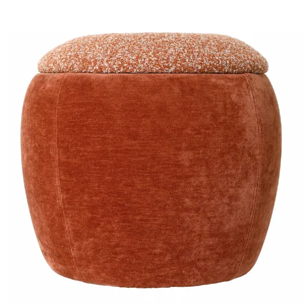 Clemance Storage Stool Terracotta Brown