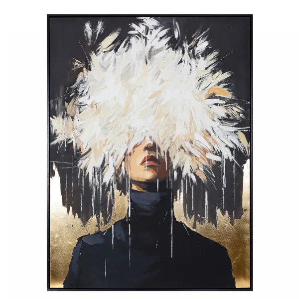 Hidden Muse Hand Embellished Framed Canvas Wall Art 90x120cm