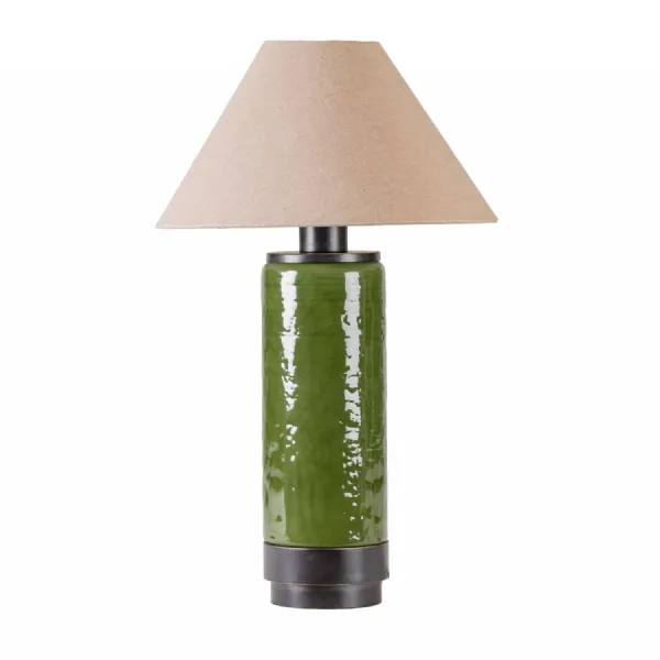 Duthie Table Lamp Sea Green With Shade