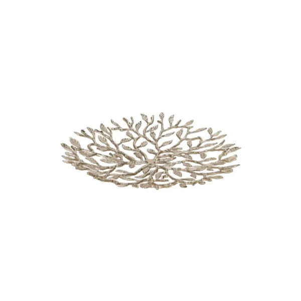 Floret Champagne Gold Brass Platter
