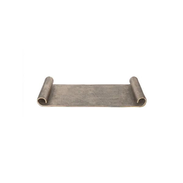 Hillcrest Scroll Antique Gold Aluminium Tray