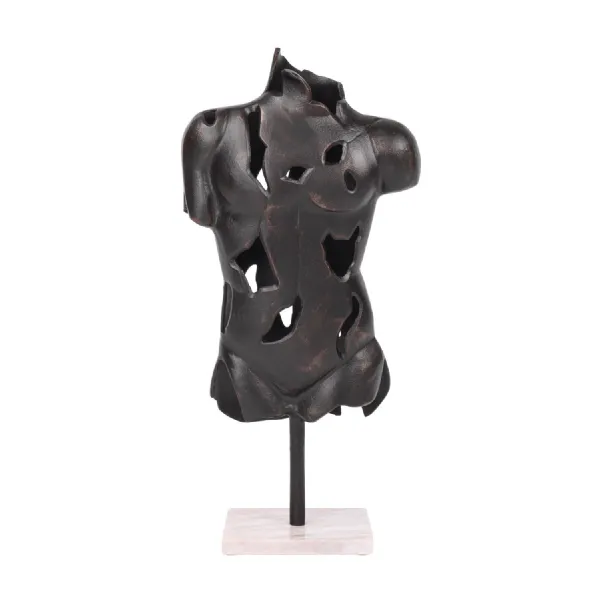 Stanton Torso Antique Black Aluminium Sculpture