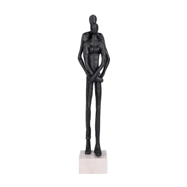Embrace Couple Black Aluminium Sculpture