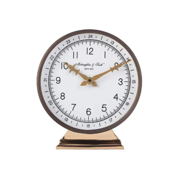 Belmont Aged Bronze And Gold Mantel Clock