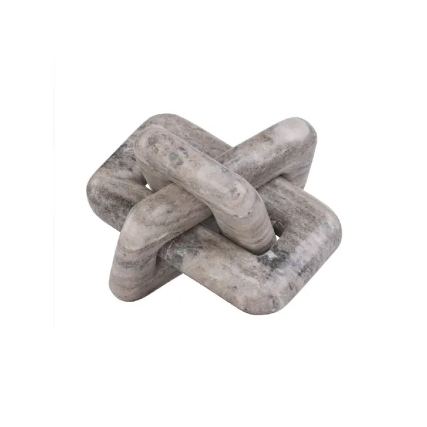 Orla Beige Marble Knot Sculpture