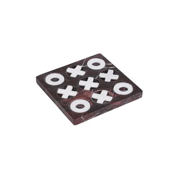 Cassia Red Jasper Marble Noughts And Crosses Game