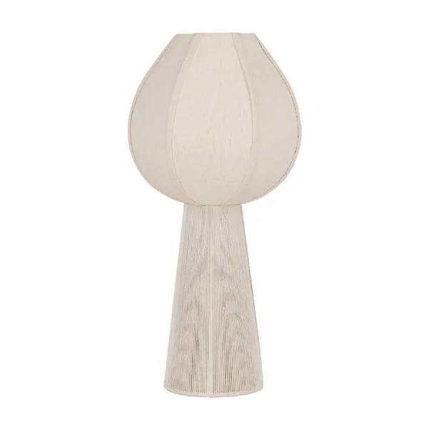 Leina Cotton And Rope Table Lamp 70cm With Shade