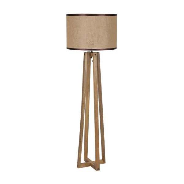 Sobra Rustic Mango Wood Floor Lamp 150cm