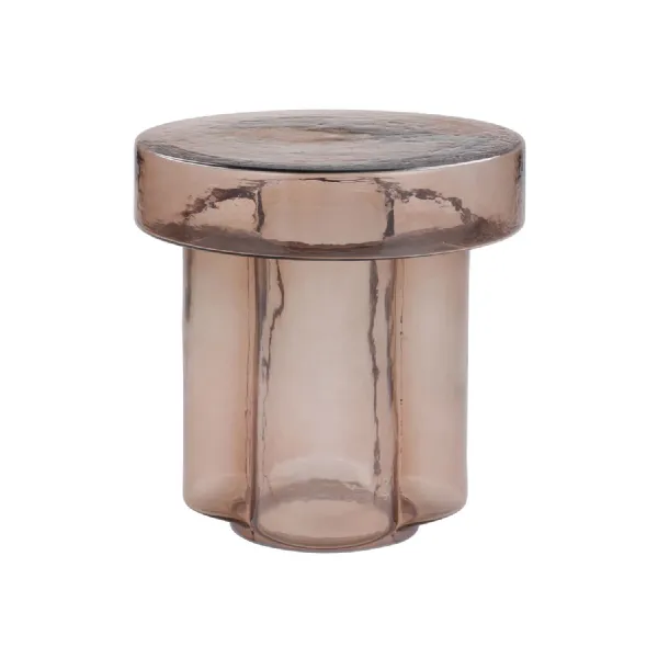 Harwell Smoked Glass Side Table 41cm