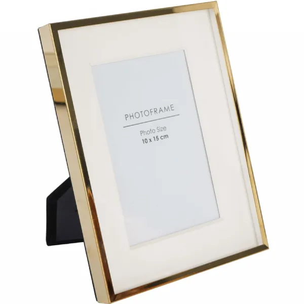 Strand Photo Frame Iron Gold 10x15cm 3D